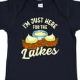 thumbnail image 4 of Inktastic Hanukkah Funny Here for Latkes Boys or Girls Baby Bodysuit, 4 of 5