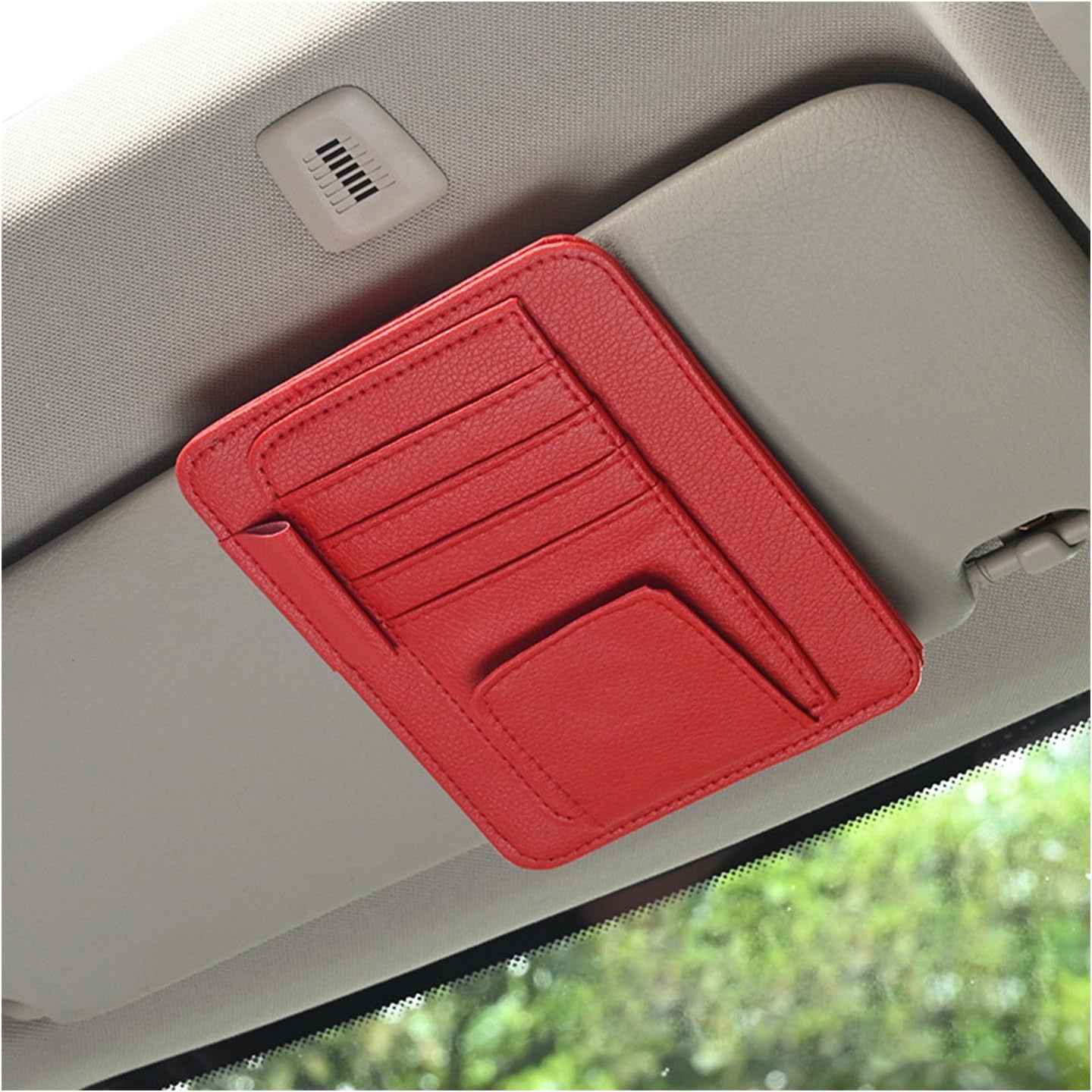Car Sun Visor Organizer Registration and Document Holder Vehicle Accessories for Sunglasses Document Card Pen Driver License Red Walmart