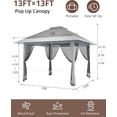 thumbnail image 2 of ChaoLink Gazebo Canopy Tent Easy Up Outdoor Waterproof Upgrade Portable Pergola with Double Vented Roof, 2 of 7