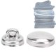 thumbnail image 4 of Paquete de 500 botones de tela redondos recubiertos de aluminio para manualidades de joyería, 4 of 8