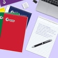 thumbnail image 3 of Rosmonde 12 Pack Bulk Spiral Steno Book, 6" x 9" Gregg Ruled Steno Notebook, Assorted Covers, 80 Sheets (160 Pages) Bulk Steno Notebooks for Writing Notes in Office, School, College, Spiral Note Pads, 3 of 8