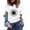 Blue, variant on Women Shirt Christmas gift Thin section Printed Fashion Durable Trendy Lining Loose Fitting Short Sleeve Black Sexy Lining Size S