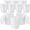 White, variant on 10 Pack White Plastic Bucket with Handle and Lid Food Storage Bucket Containers All Purpose Pail for Multipurpose Paint Water Art Crafts Projects Garage Organization (White,1.5 Quart)White3 Quart