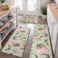 thumbnail image 2 of Pioneer Flower Floral Print Pattern Kitchen Rugs Sets Of 3,Kitchen Runner Rugs Non Skid Washable,Decorative Kitchen Floor Mats for Kitchen,Sink,Laundry,17"x30"+ 17"x47" + 17"x59", 2 of 6