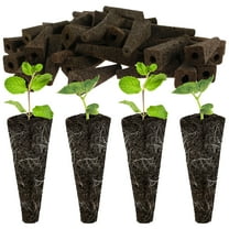 50pcs Grow Sponges Hydroponic Growing Kit Plant Seed Starter Pods Kit Replacement Grow Sponges Indoor Garden System for plastic basket of a size of 3.1 x 1.7 in