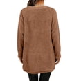 thumbnail image 6 of Sweaters For Women Hoodless Sweatshirt Winter Sweater Fleece Thickening Plus Size Coat Jacket Plush Warm And Comfortable For Christmas Daily Casual Work Autumn Winter Holidays M Womens Sweaters, 6 of 9