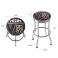 thumbnail image 2 of Trademark Gameroom Vegas Golden Knights Watermark Chrome Ribbed Barstool, 2 of 5