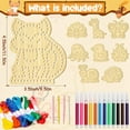 thumbnail image 4 of Montessori Wooden Lacing Cards Toys for 1 2 3 Toddlers Preschool Learning Sewing Kit with 9 Animals for 36+Month Kids Arts and Crafts Kit for 3 4 5 6 Fine Motor Skills Toys Gift for Boys Girls, 4 of 8