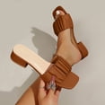thumbnail image 2 of Summer Sandals for Women Fashionable Casual Wearable Outerwear Versatile Open Toe Low Heel Slippers, 2 of 9