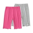 thumbnail image 2 of Pounoo New 2025 Girls Shorts Size 10-12 Fashion Solid Summer Half Shorts Pants Elastic Waisted Quick Drying Shorts for Girls, 2 of 9