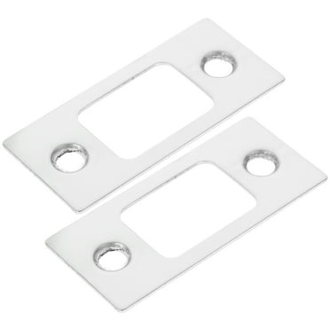 2pcs Deadbolt Cover Plate Replacement Stainless Steel Door Striker Plate Cover