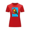 thumbnail image 1 of Playera Blusa El Cotorro De La Loteria Mexicana Tradicion Mexicana Color Rojo Talla Grande Marca Emil SaEs, 1 of 4