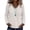 A1 Beige, variant on Gauze Shirts for Women - Crew Neck Long Sleeve Cotton Linen Frayed Fringe Tops,Casual Distressed Shirts,Loose Fit Blouses,Raw Edge Hem,Boho Top Outfits,Fall Spring Gauze Shirt Grey