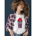 thumbnail image 2 of Classic Cup Design - Retro ICEE 'Coldest Drink In Town' Graphic Women's T-shirt, 2 of 4
