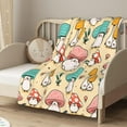 thumbnail image 3 of Yibo Mushroom Blanket Mushroom Gifts for Women Soft Cozy Flannel Mushroom Blanket Mushroom Cottagecore Stuff Gifts for Mushroom Lovers Couch Bedding Decor, 3 of 6