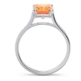 thumbnail image 4 of 2.50 Carat Emerald Citrine Gemstone Beautiful Anniversary Ring for Women 18K White Gold Size 4.5 by Diamond-Capitals, 4 of 8