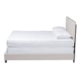 thumbnail image 3 of Baxton Studio Ansa Modern and Contemporary Beige Fabric Upholstered King Size Bed, 3 of 8