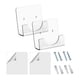 thumbnail image 2 of 2 Piece Acrylic Bath Shower Curtain Pole Holder for the Wall Curtain Rod Retainer Square Shower Rod, 2 of 5