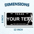 CurbNSign® Custom License Plate, Made in USA Aluminum Composite