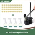 thumbnail image 3 of Eyliden Toilet Bowl Scrubber Cleaner Refill Pads for Bathroom Tank, Disposal, 40pcs, Yellow, 3 of 6