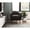 Charcoal, variant on Textured Polyester and Brown Legs | Rust Accent Chair for Primary Living Space, Easy to Assemble