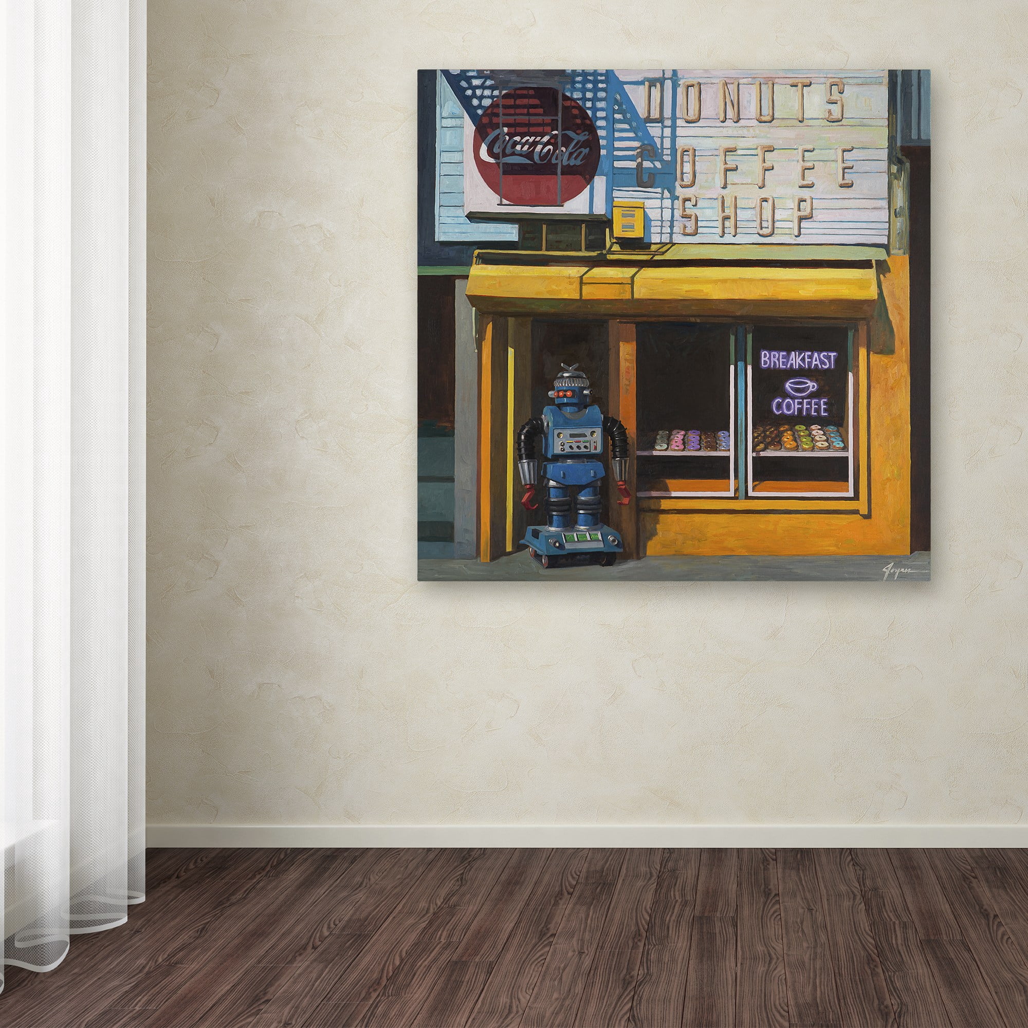 Trademark Fine Art "Blue Zeroid" Canvas Art by Eric Joyner