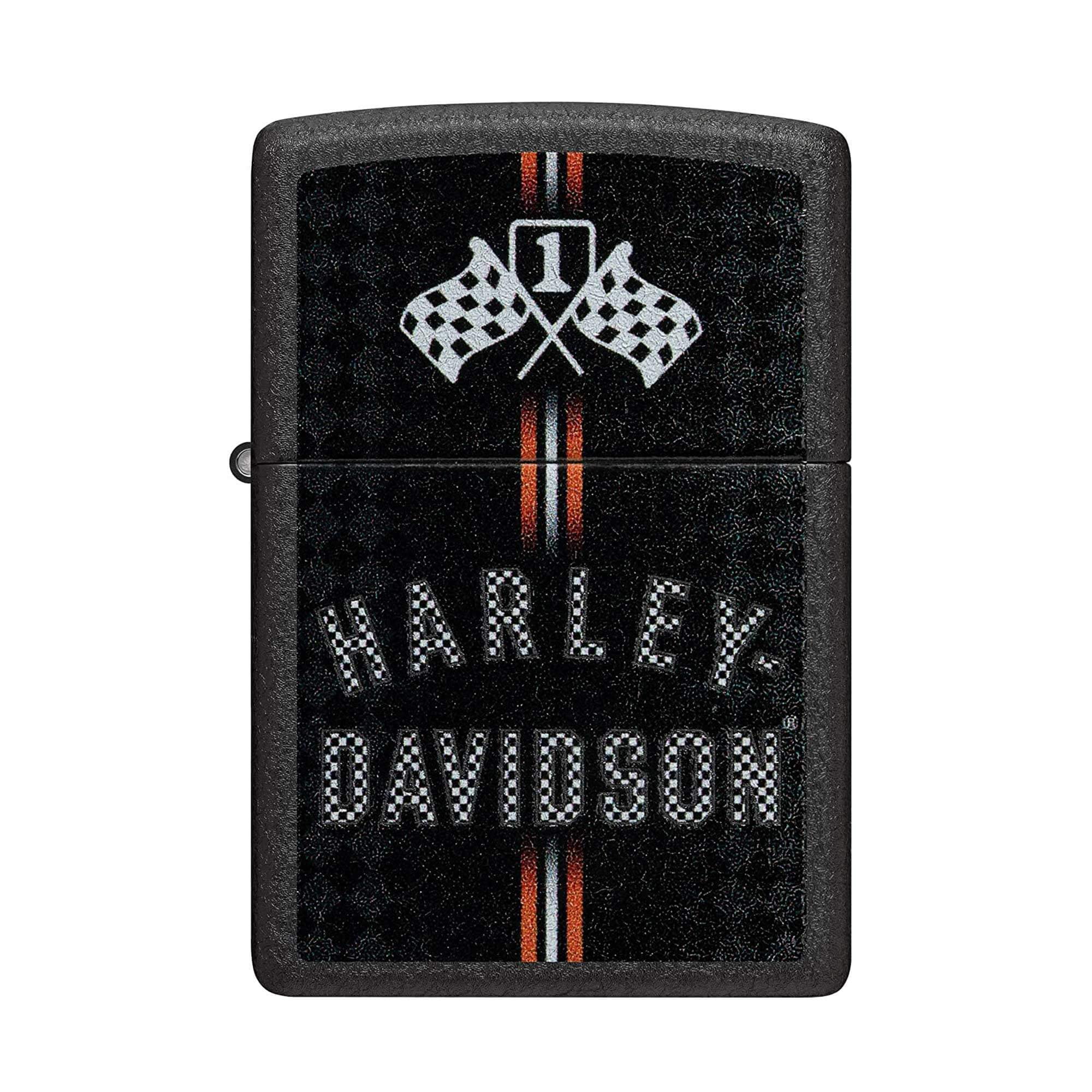 Zippo 48558 Harley Davidson Flags Design Windproof Pocket Lighter