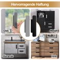 thumbnail image 3 of Baohd 8piece Durable Door And Window Handle Helper Exquisite Craft Non-Deformable No Burr Self-Adhesive Grey+Black, 3 of 6