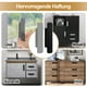 thumbnail image 4 of Injueey 8 Uds ABS ayudante de manija de estilo moderno para puertas correderas y ventanas fácil instalación estructura fuerte Decoración del hogar Gris+Negro, 4 of 6