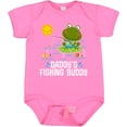 thumbnail image 3 of Inktastic Daddys Fishing Buddy Cute Frog Boys or Girls Baby Bodysuit, 3 of 5