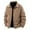 A#Khaki, variant on DPTALR Men's Solid Color Thick Corduroy Long Sleeve Lapel Button Cardigan,Black,Big and Tall Men L