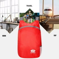 CxhicLuv Packable Hiking Backpack Water-Resistant, Lightweight, Foldable – 15L Outdoor Travel Daypack with Multiple Pockets, Ideal for Camping, Hiking, Travel, Suitable for Hikers, Vacationers, Red