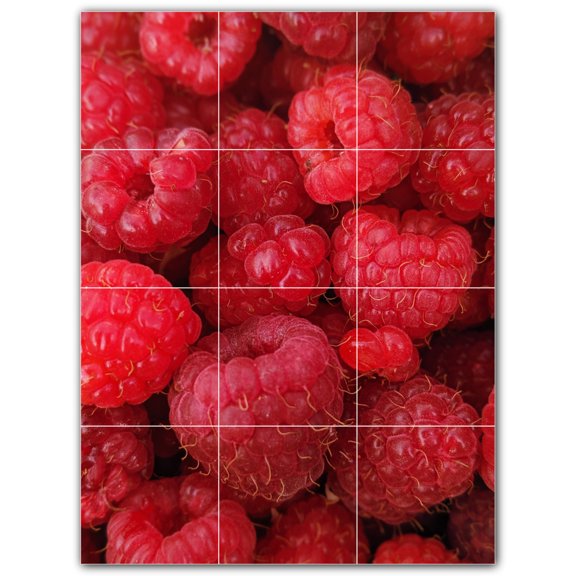 Picture-Tiles.com: Fruit Ceramic Tile Wall Mural WAL500718-34M. 18"W x 24"H using (12) 6" x 6" Ceramic Tiles-Satin Finish