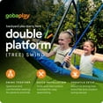 thumbnail image 6 of gobaplay Explorer Kids Swing Set, Outdoor Playground w/ Swings & Trapeze, 6 of 11