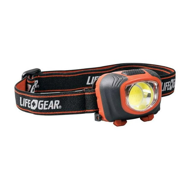 Life Gear 3900875 260 Lumens Noir et Rouge Lampe Frontale LED avec Batterie AAA