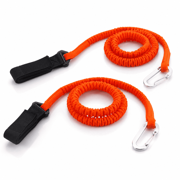 Elastic Kayak Paddle Leash,Canoe Paddle Leash,2pcs Kayak Paddle Leashes Stretchable Canoe Paddle Leash Kayak Accessories With Belt Buckle And Hook