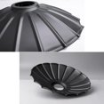 thumbnail image 7 of FSLiving 4-Packs 9.5" E26 to E26 Screw-in Black Industrial Pleated Metal Lamp Shade Replacement, Iron Cover, DIY Torchiere Shade Decorative for Kitchen,Ceiling Pendants Table Lamp Wall Sconce, 7 of 7