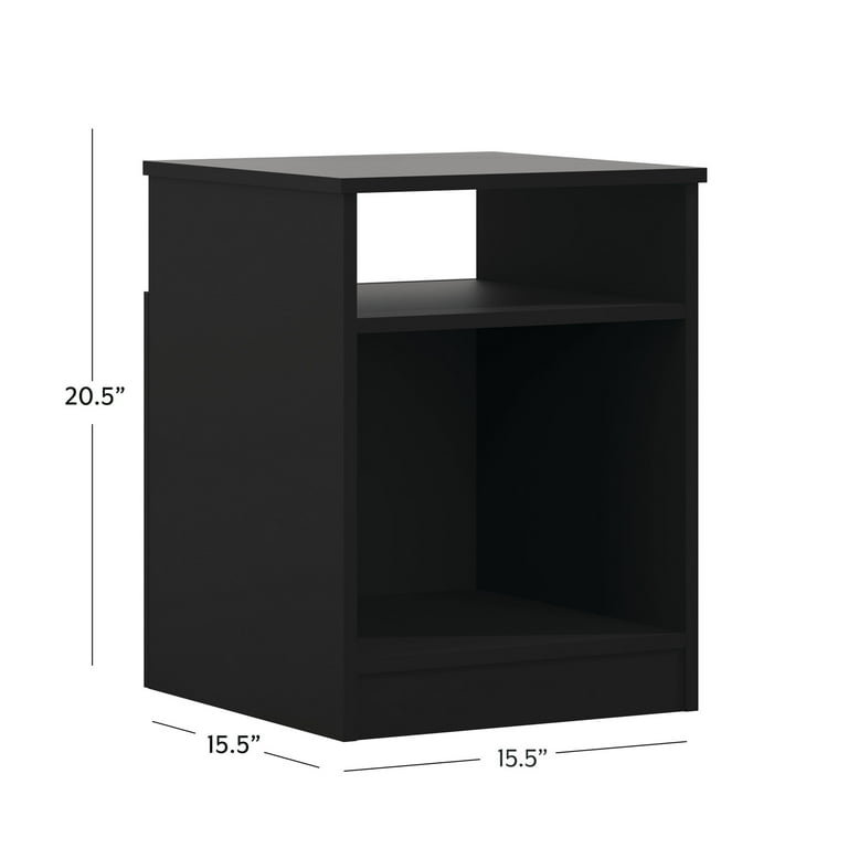 Mainstays sale black nightstand