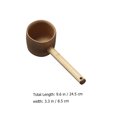 thumbnail image 2 of EeaseMX Cucharón de bambú para ceremonia del té, cucharón de agua de mango largo, cucharón de agua profesional, 2 of 7