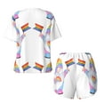 thumbnail image 5 of Picia LGBT Gnomes Pajamas Sets for Women Soft Short-Sleeved Pjs with Lounge Shorts Two Piece Sleepwear-X-Large, 5 of 9