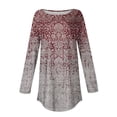 thumbnail image 6 of Plus Size Tunics Crew Neck Blouses for Women Dressy Oversized Graphic Tunic Tops to Wear with Leggings Long Sleeve Tops Plus Size Women Womens Fall Clothes Fall Fashion 2023, 6 of 6