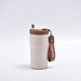 thumbnail image 1 of Flask with Temperature Display Thermal Flask Travel Coffee Cup 450ML Portable Insulated Coffee Cup Stainless Steel Thermal Travel Mug Leakproof Therma, 1 of 5