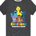 thumbnail image 3 of Sesame Street - Everyone Deserves A Friend - Toddler and Youth Short Sleeve Graphic T-Shirt, 3 of 5
