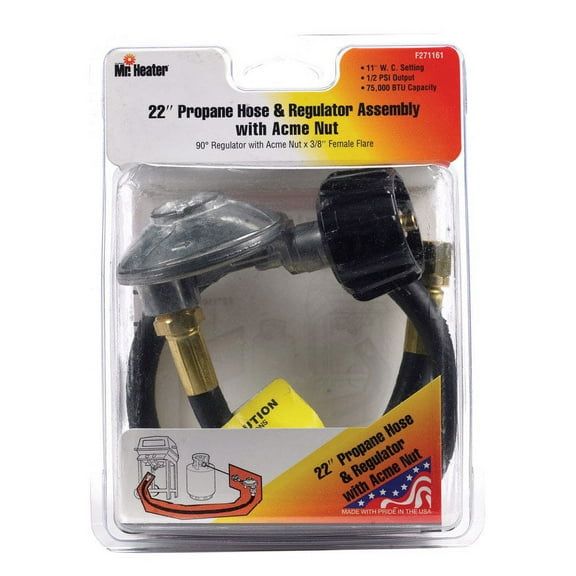 Mr. Heater 3/8 in. D X 22 in. L Brass/Plastic LP Appliance End Flare Hose Assembly