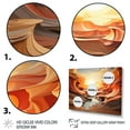 thumbnail image 3 of Designart "Canyons Depths Orange Canyon art painting" Landscapes Wall Art Living Room, 3 of 5