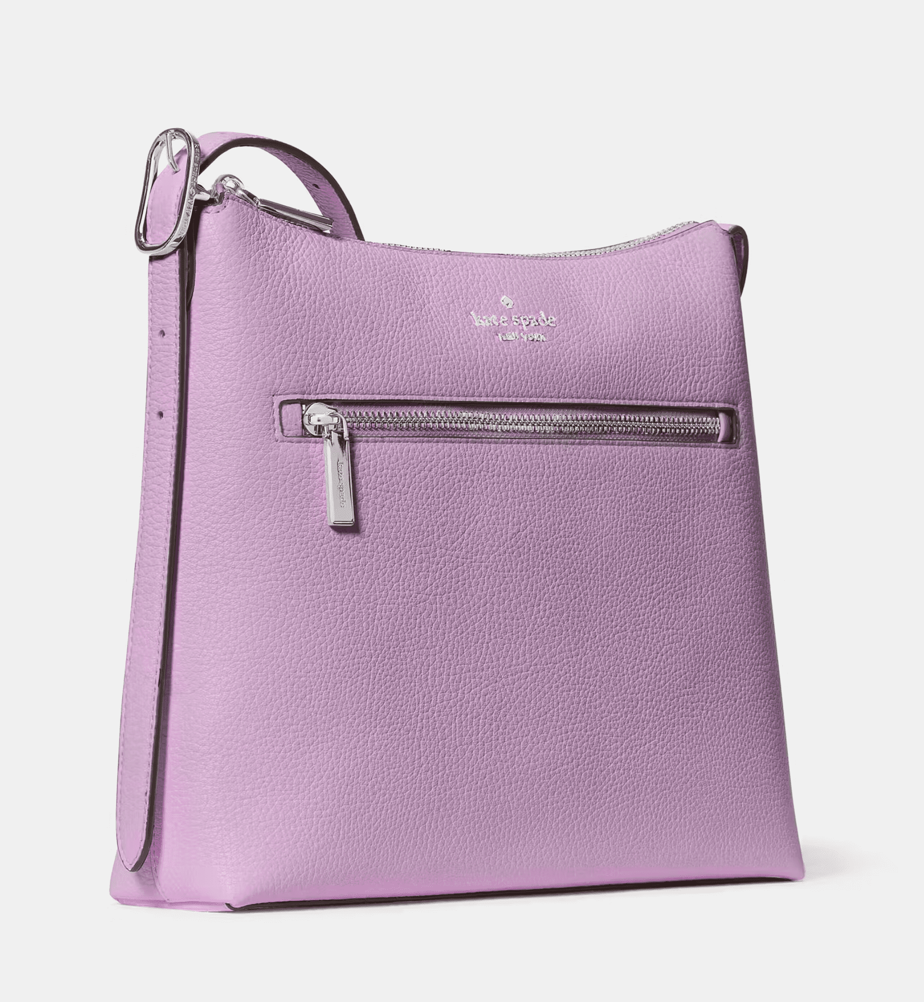 Kate Spade New York 454 Large Swingpack Buckle Crossbody Bag KM715 – Pebbled Leather Designer Purse with Zip Closure & Adjustable Strap, Fits Large iPad