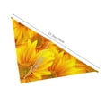 thumbnail image 3 of Naloa 3D Sunflowers Dog Bandanas 1PC Washable Triangle Dog Scarfs Premium Durable Fabric, for Small Medium Large Dogs and Cats, 3 of 6