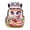 Pink Floral Snake Print, variant on HELLHERO Padded Straps Cartoon School Bag for Travel High School, 600D Polyester Breathable Bookbag, Capybaras