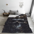 thumbnail image 5 of Fuzoiu Royal Skull With Golden Crown Print Ultra-Soft Micro Fleece Blanket,All Seasons Flannel Throw, Lightweight Blanket for Bed, Sofa, Couch, Movie Night, Camping, and Travel-50"x40", 5 of 7