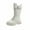 White, variant on REDARER Girls Winter Boots Warm Lined Long Leather Boots Classic British Design Student,Girls Boots,Size:10.5-11 Years